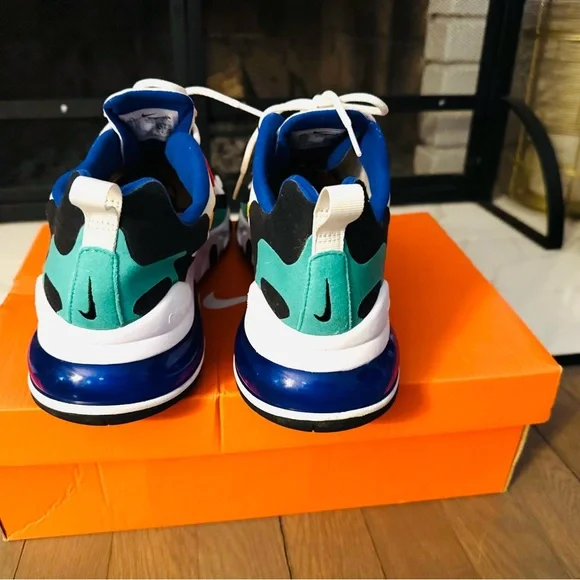 Men’s Nike White, Red, Yellow, and Blue Sneakers - Picture 3 of 8